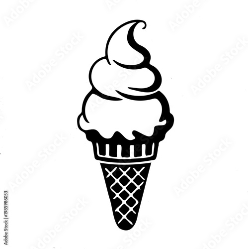 ice cream cone vector