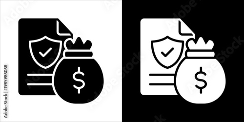 Claim Icon Sheet Black And White