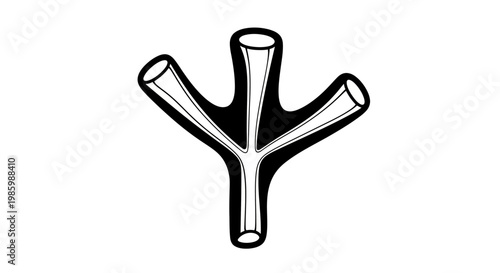 Abstract bird footprint graphic on white background