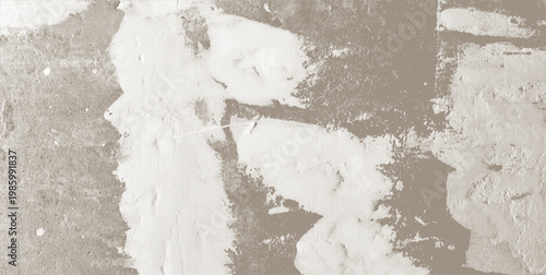 Schilderij op canvas Grunge distressed concrete texture background sepia brown beige and white abstra