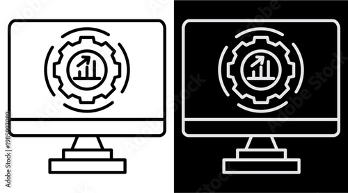Software White Icon Set Design