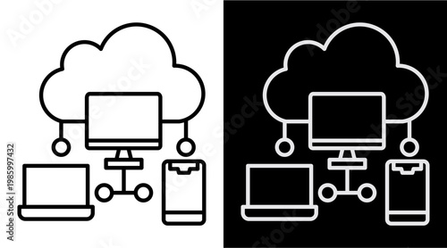 Api White Icon Set Design