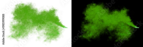 Fotografie Green smoke tie and dye  background