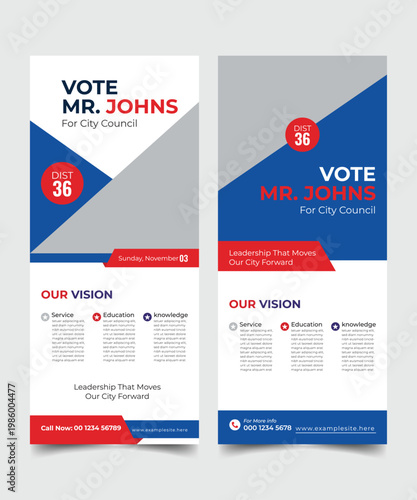 modern election rollup banner illustrator design. political election voting publicity banner design. editable promotion advertisement for x-banner, flyer, profile, brochure, display, vector layout tem