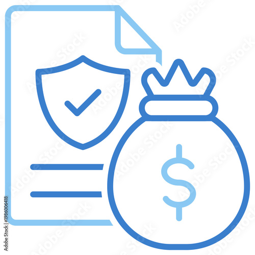 Claim Dual Tone Outline Icon