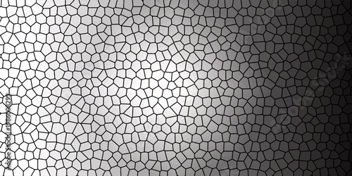 white blurred background .Abstract background for contemporary style decoration in rows. Black Polygon Mosaic Wallpaper.