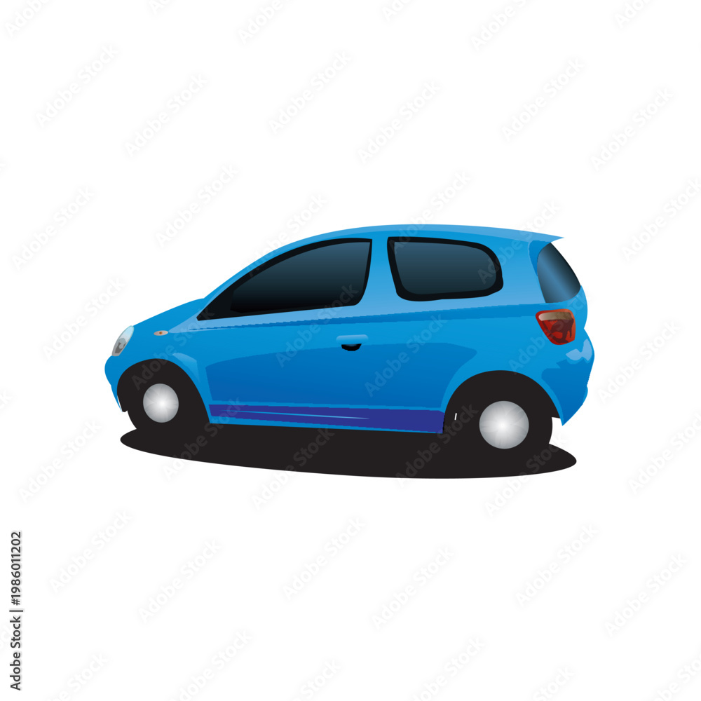 Fototapeta premium blue car.eps