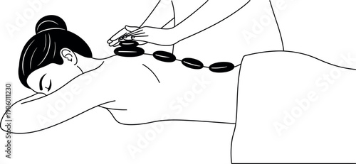 Hot stone massage a relaxing back treatment