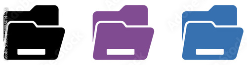 file folder office document management icon set