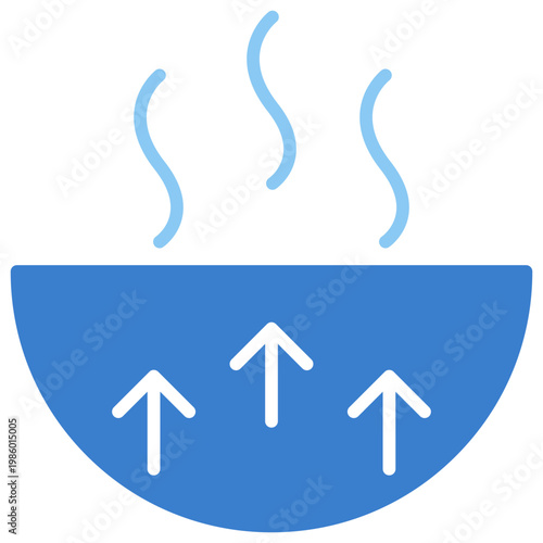 Geothermal Dual Tone Glyph Icon