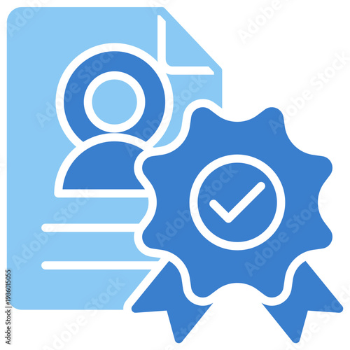 Profile Dual Tone Glyph Icon