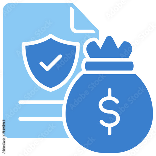 Claim Dual Tone Glyph Icon