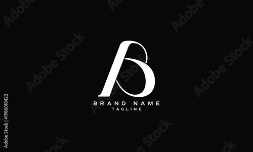PB, BP, Abstract initial monogram letter alphabet logo design
