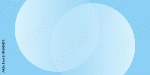 Latar belakang spanduk minimalis abstrak, pastel berwarna, biru dan putih gradasi. Gaya efek lingkaran seni sederhana geometris