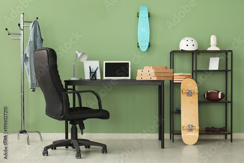 Interior of teenager's room...