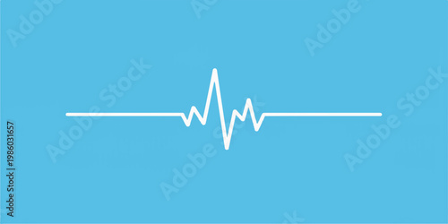 A medical electrocardiogram shows a green glowing pulse wave on an EKG monitor as the rhythmic heartbeat rate forms a heart shape for cardiology healthcare