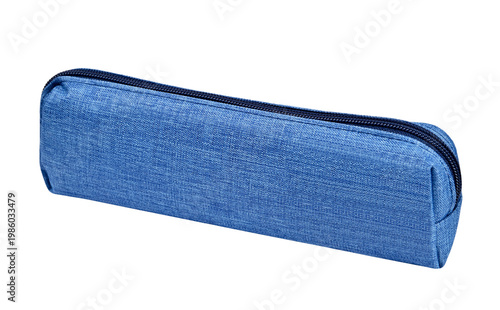 Blue pencil case