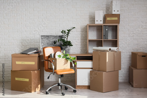 Workplace with shelf unit a...