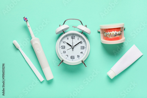 Alarm clock, jaw model with...