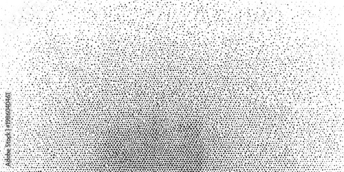 Black and White Halftone Grainy Vector Texture Background with Distressed Stipple Pattern