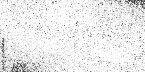 Black and White Grainy Texture Background with Distressed Noise and Stipple Effect