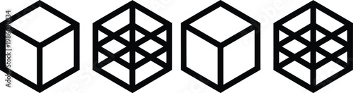 Variations of cube structures with different internal grid complexities