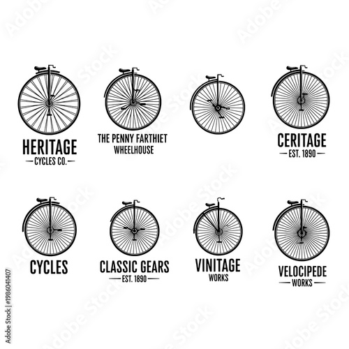 Vintage Bicycle Logos and Brand Names Collection