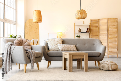 Interior of stylish living ...