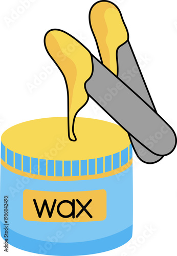 Illustration Of Wax For Hair Removal