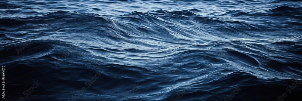 Obraz premium Calm Wavy Liquid Background with Soft Ocean Ripples and Deep Blue Tones, Perfect for Relaxation