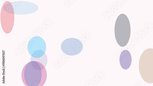 Abstract design featuring pastel colored overlapping circles in a minimalist style with soft gradients and modern aesthetic