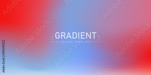 Abstract colorful mesh gradient background with wavy lines and copy space for design. vector illustration.