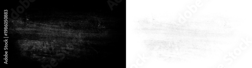 Φωτογραφία Grunge black and light grey smudged horizontal charcoal clouds for a smoky cinematic texture and dramatic visual effects with a transparent background