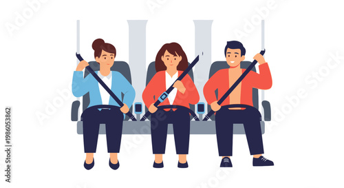 People Flying on Zip Lines in Adventure Park