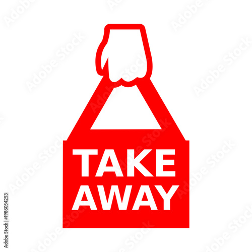 take away sticker