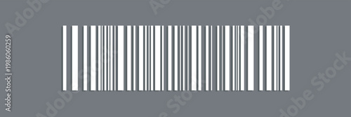 Barcode vector illustration. Barcode icon, Realistic barcode icon on white background. QR code for web icon. Bar code icon with numbers. QR code. 
