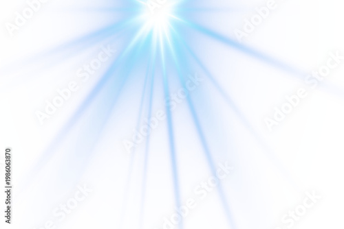 Soft blue glow illuminates a transparent canvas, producing scattered sparkles with smooth highlights and mystical glowing light effects. PNG