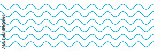 Seamless wavy line and zigzag patterns set. Horizontal curvy waves stripe and zig zags. Collection of underlines, linear sings, border and frames design element. Vector illustration EPS10