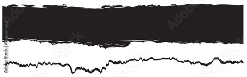 Abstract black and white texture with waveform representation