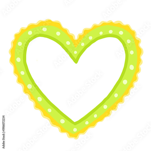 Polka Dot Heart Frame