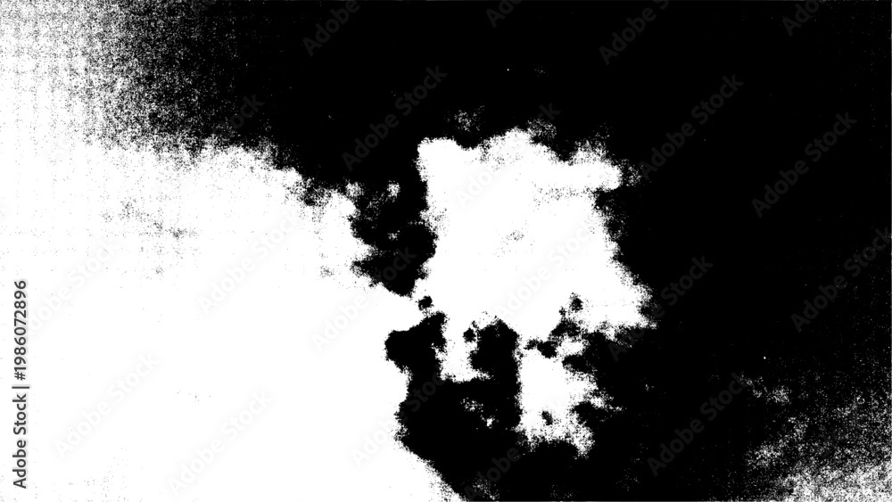 Fototapeta premium Grainy Black and White Abstract Cloudscape Texture Background Grunge Style