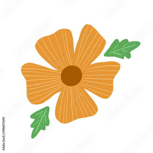 Stylized Orange Flower