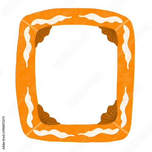 Orange Decorative Frame