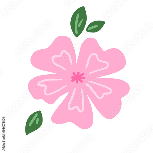 Stylized Pink Flower