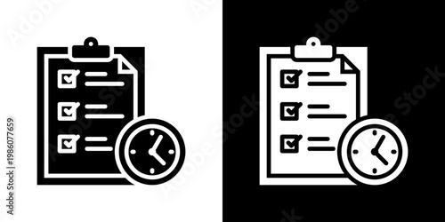 Planning Icon Set Multiple Style Collection