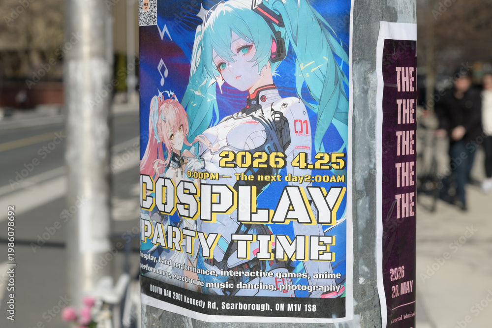 Obraz premium street posters in Toronto (Cosplay Party Time)