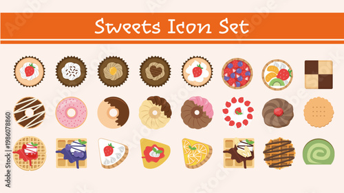 Collection Cake and sugar sweet