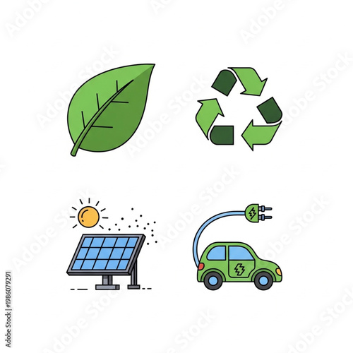 Clean vector icons isolated on a high detail professional white background for commercial use