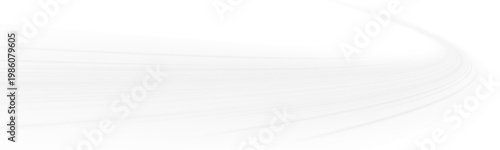 Bright white streaks follow the curve of a road, creating a smooth and continuous motion effect. Long exposure lighting enhances realism. A stylish illustration of high-speed traffic flow.