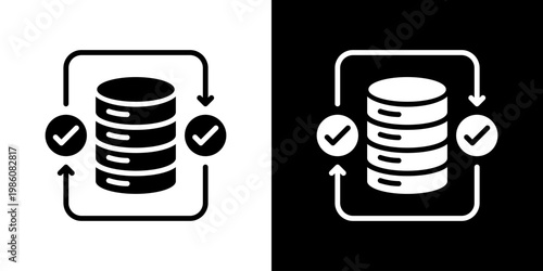 Database Icon Set Multiple Style Collection